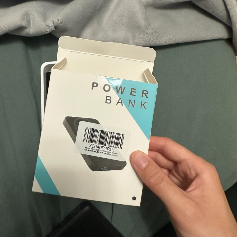 New Power Bank Magnetic Battery Pack Wireless Charger for iPhone Black